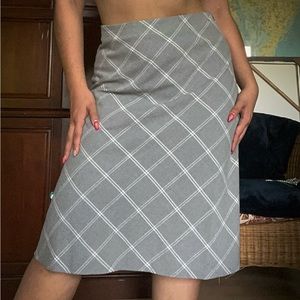 Grey Midi Skirt Loft